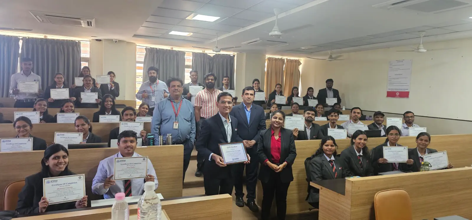 Certificate distribution ceremony at Sandip Foundation, Nashik